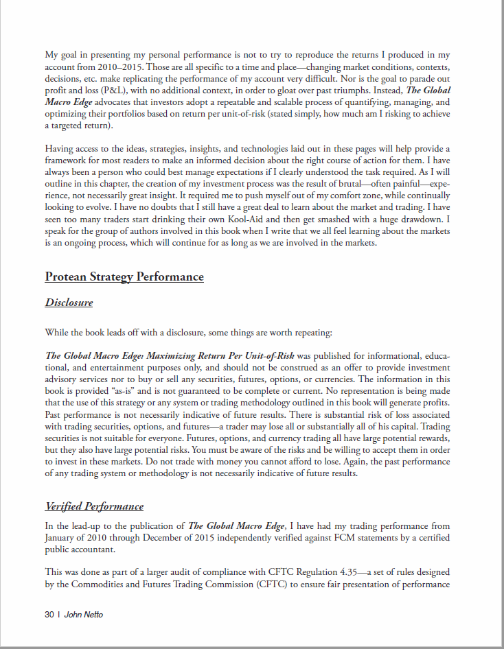 The Global Macro Edge: Maximizing Return Per Unit-of-Risk